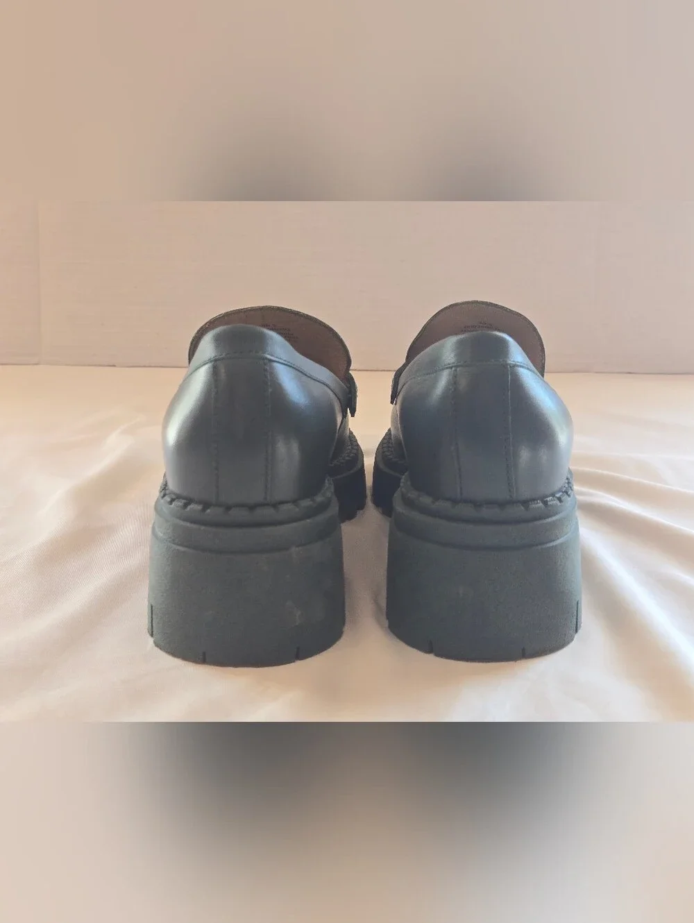 Free People Lyra Lug Sole Women's Size 38.5 US 8 Green Deep Jade Platform Loafer